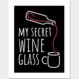 My Secret Wine Glass - 3 Posters and Art